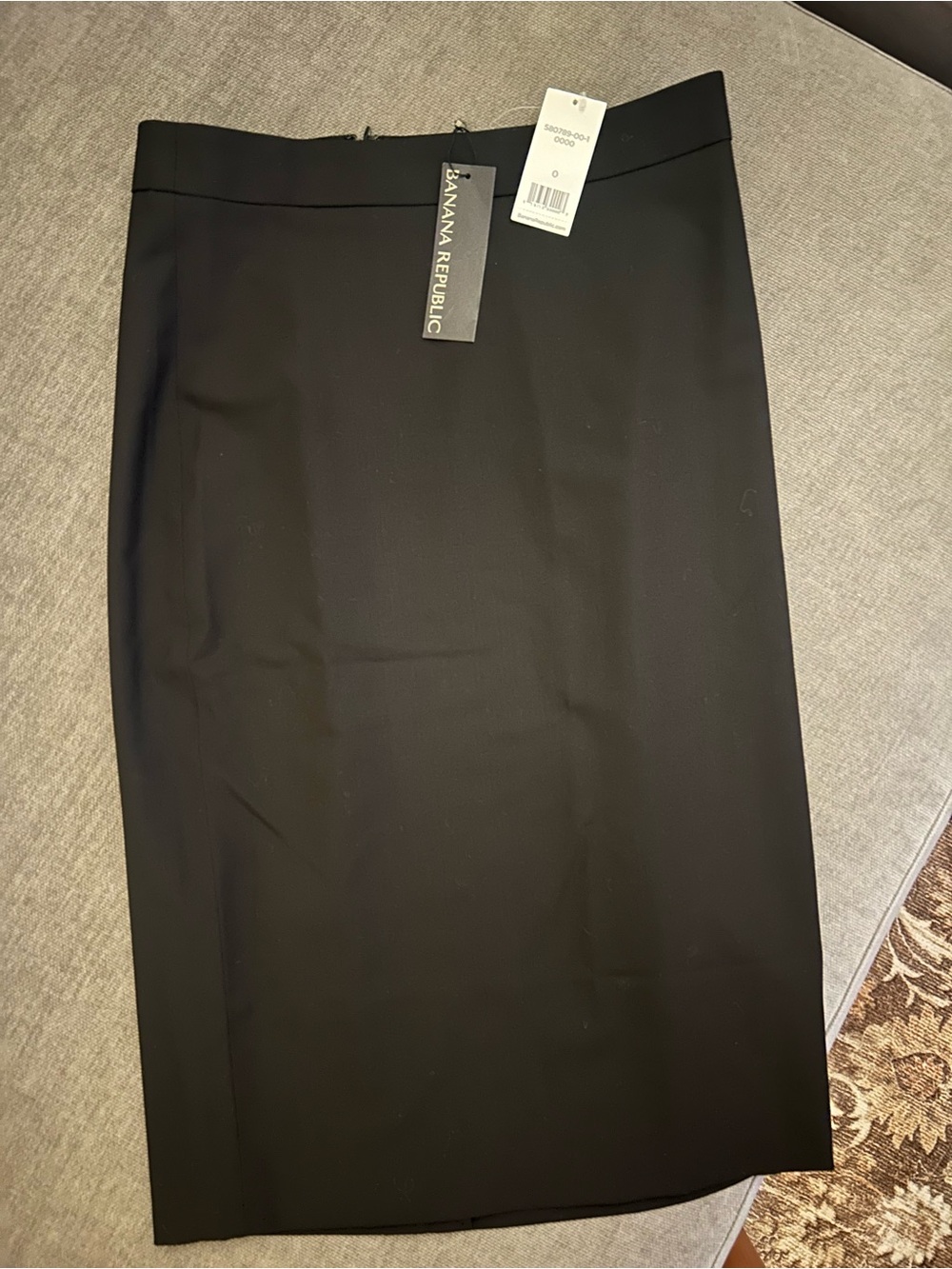 Banana Republic Black High-Waist Pencil Skirt